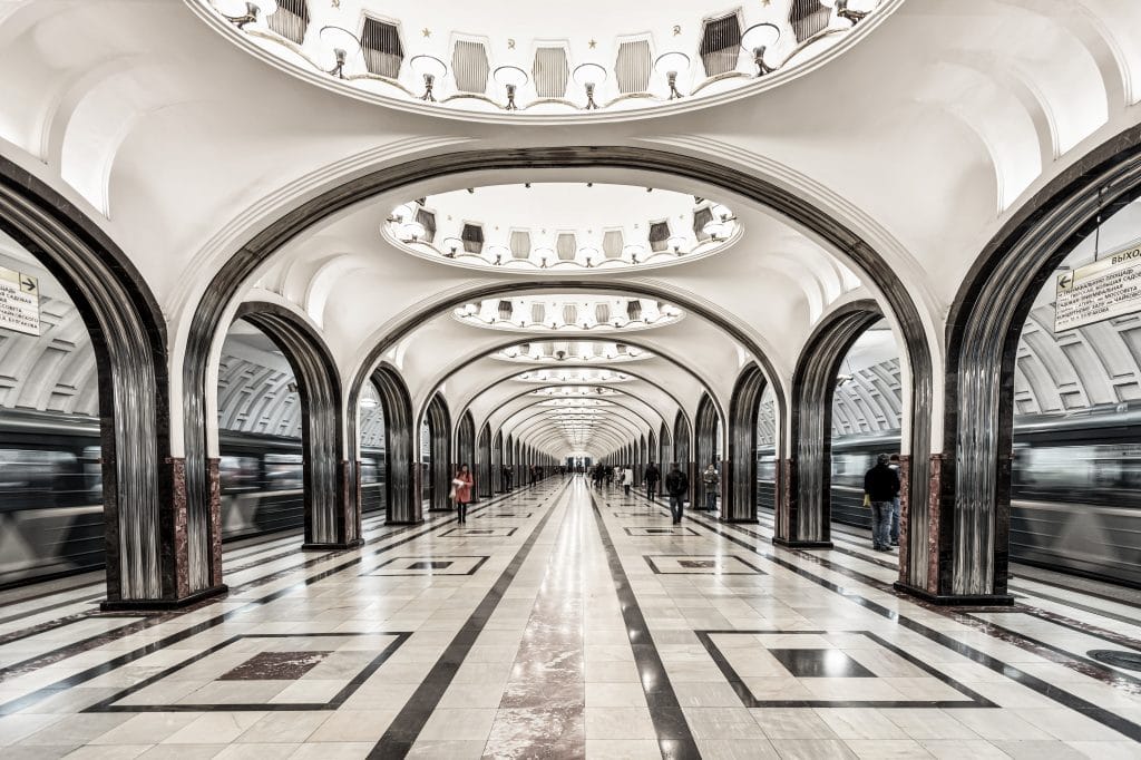 Skurrile Bauwerke Moskauer Metro
